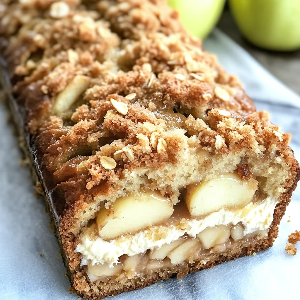 Apple Crisp Cheesecake Bread