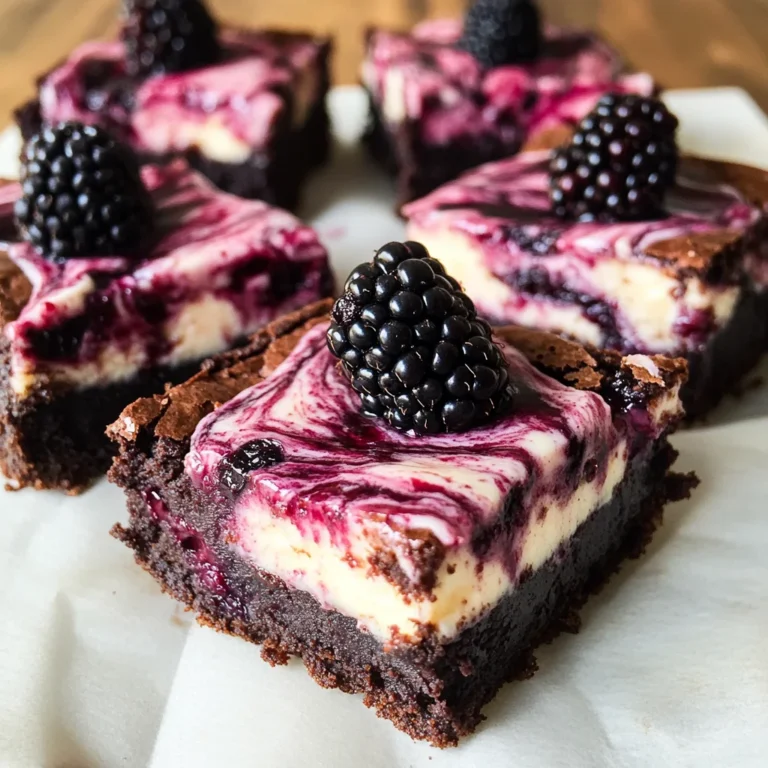 Blackberry Cheesecake Brownies