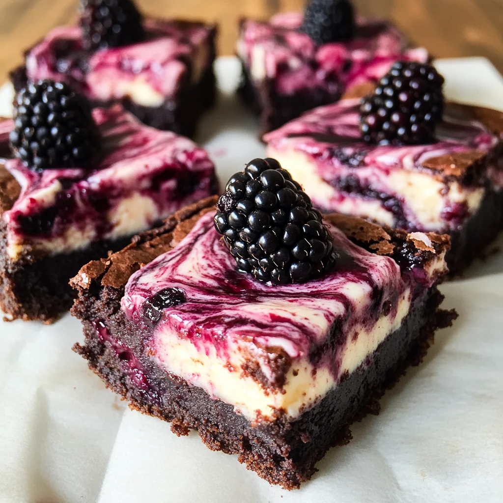 Blackberry Cheesecake Brownies