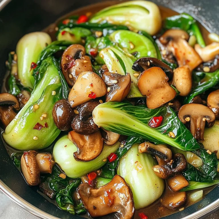 Bok Choy and Mushroom Stir Fry