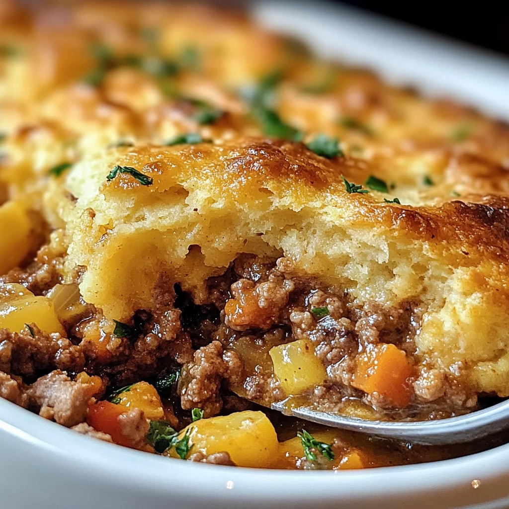 Cheddar Bay Ground Beef Cobbler