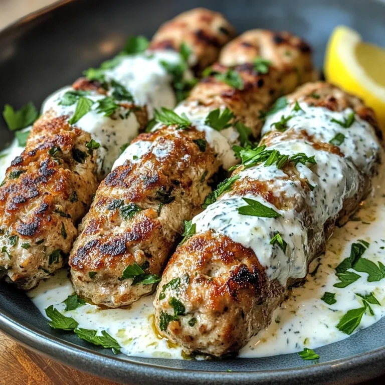 Chicken Kofta with Garlic Yogurt Sauce Recipe: A Must-Try!