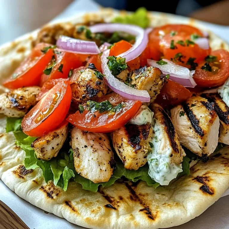 Chicken Pita Gyros with Tzatziki