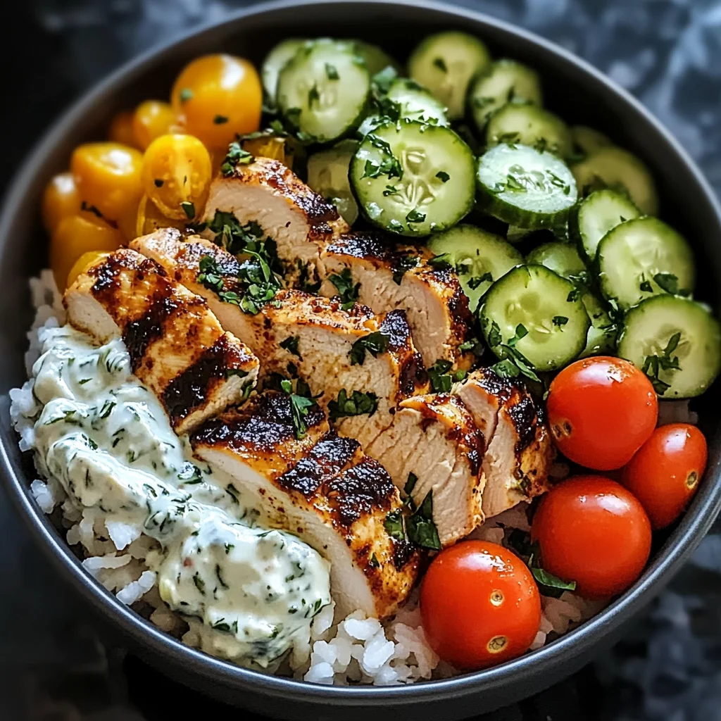 Chicken Tzatziki Bowls