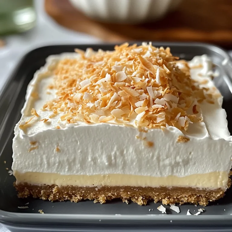 Coconut Cream Lush: A Creamy, No-Bake Dessert for Every Occasion