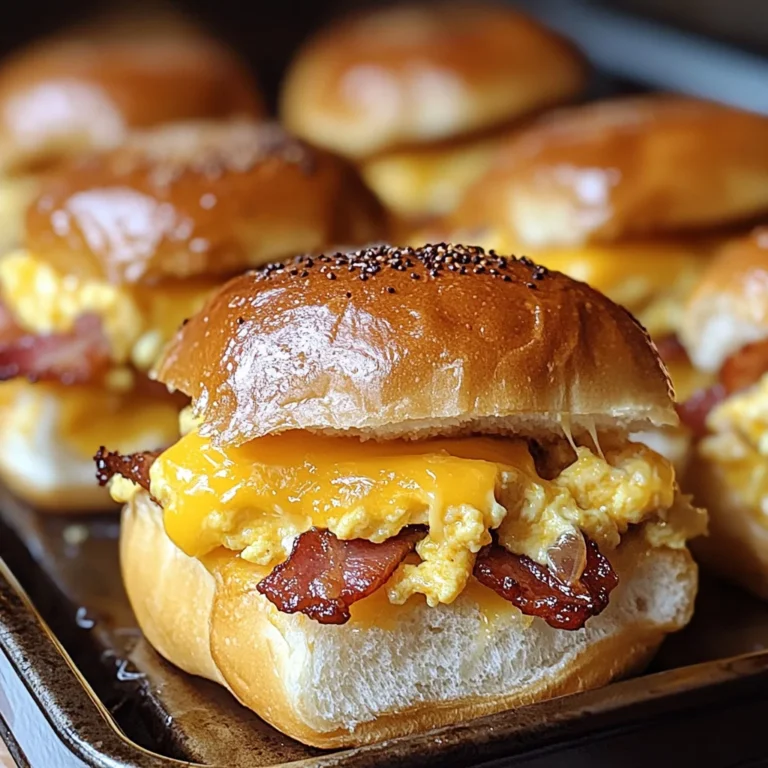 Crack Breakfast Sliders (Turkey Bacon Egg & Cheese)
