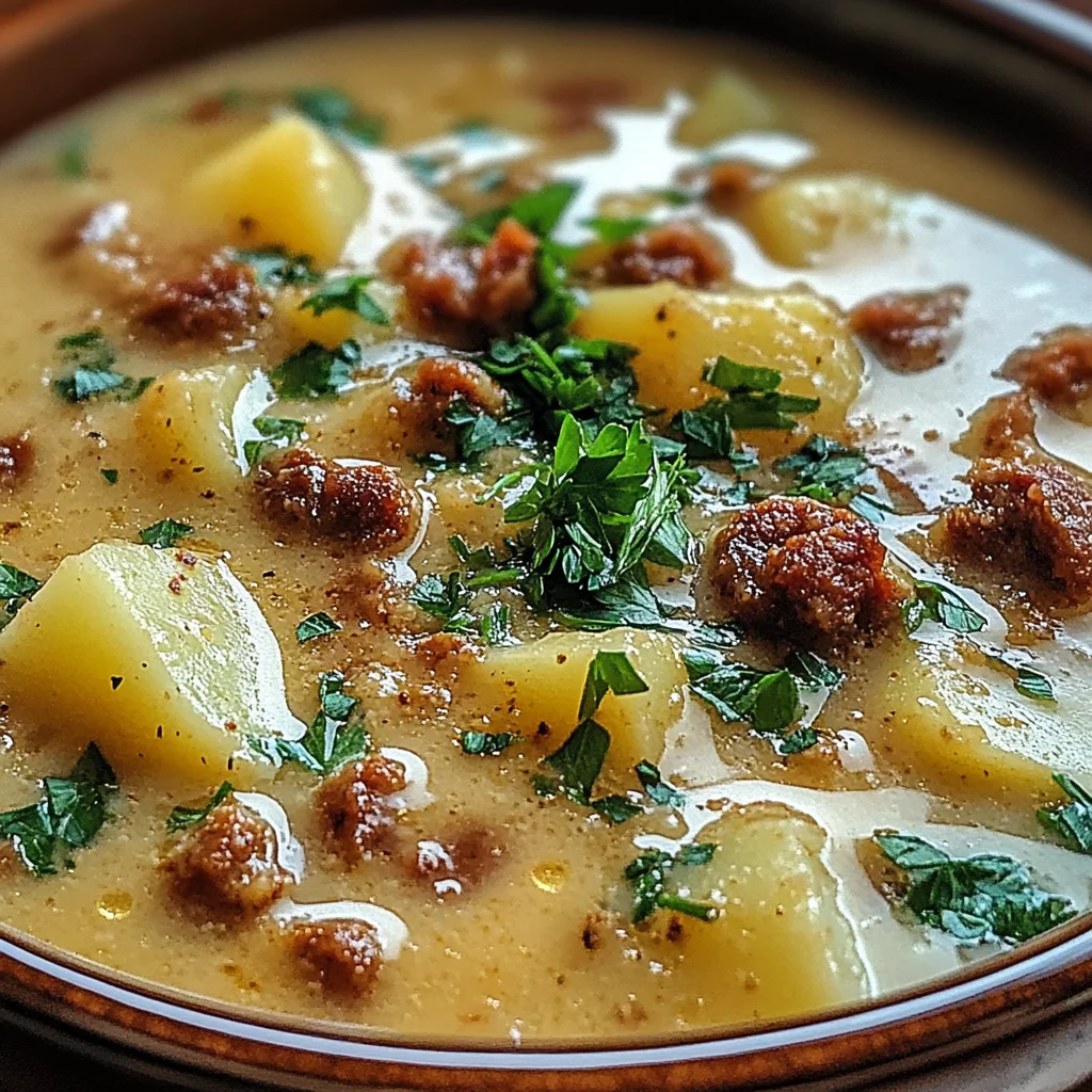 Creamy Chorizo Potato Soup