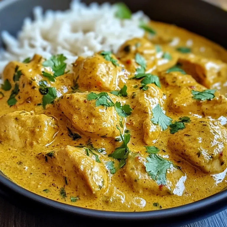 Easy Homemade Chicken Korma with Flatbread or Rice