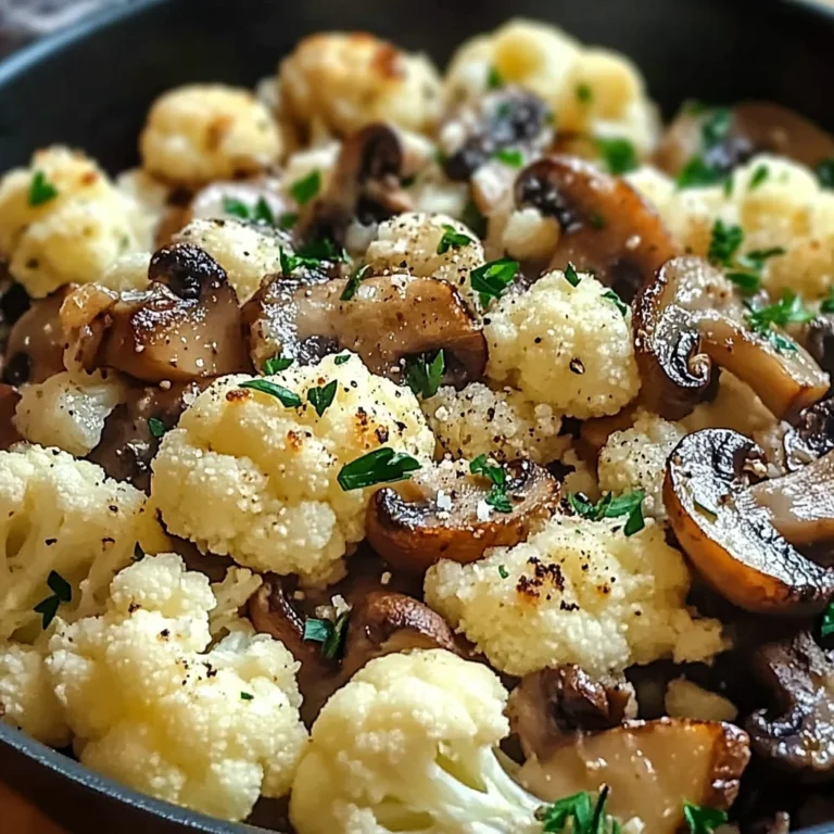 Garlic Cauliflower Mushroom Skillet: Quick & Delicious Dish