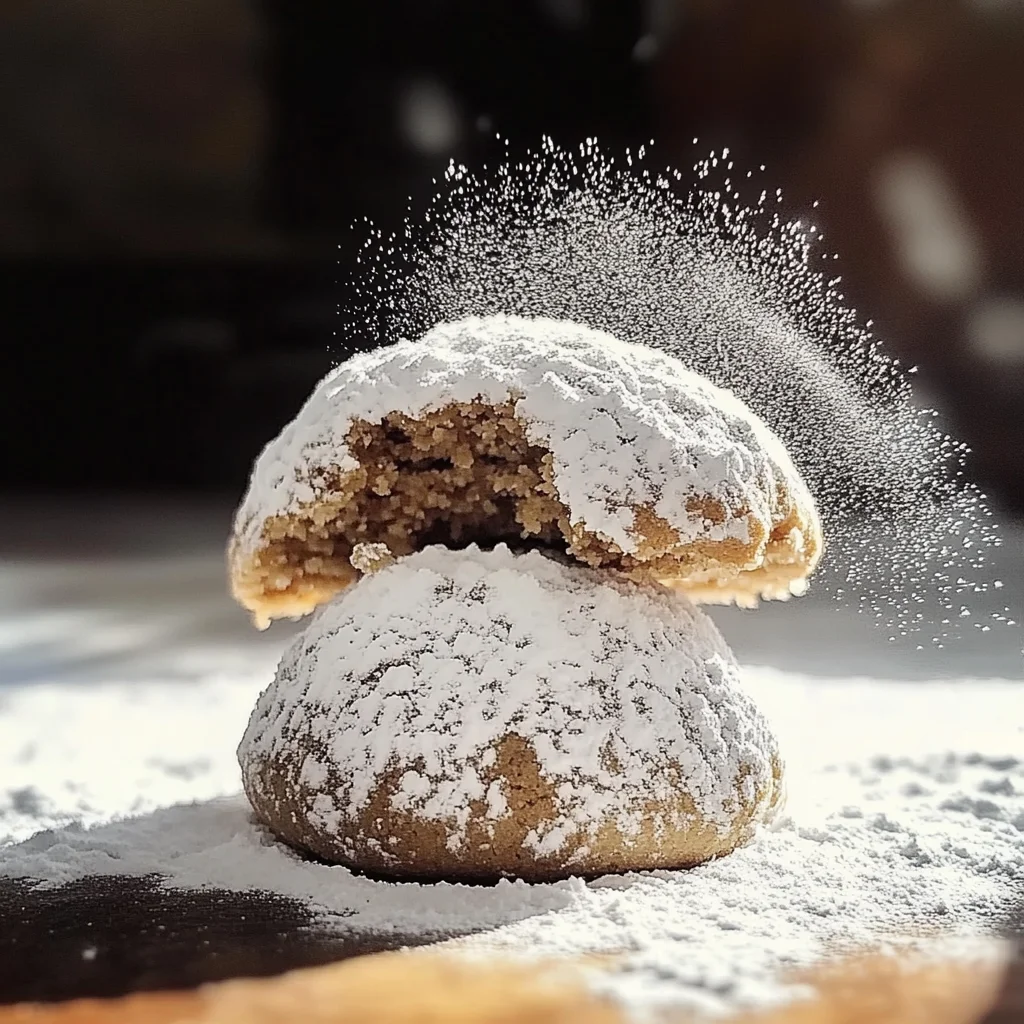 Gingerbread Snowball Cookies