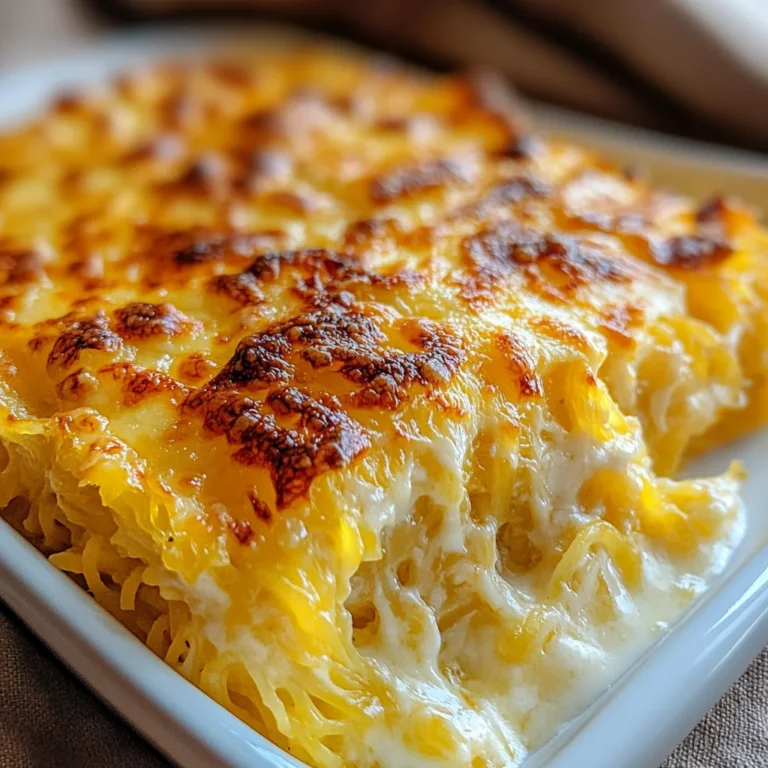 Healthy Spaghetti Squash Au Gratin
