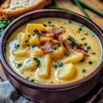Hearty Cheddar Garlic Herb Potato Soup Recipe