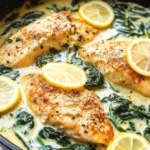Lemon Parmesan Spinach Chicken