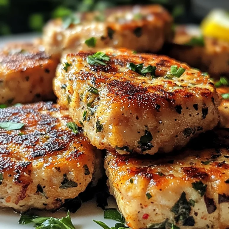 Mediterranean Chicken Patties