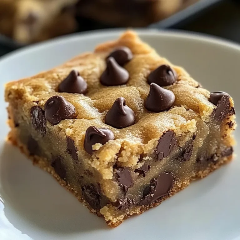Melt-in-Your-Mouth Chocolate Chip Cookie Bars