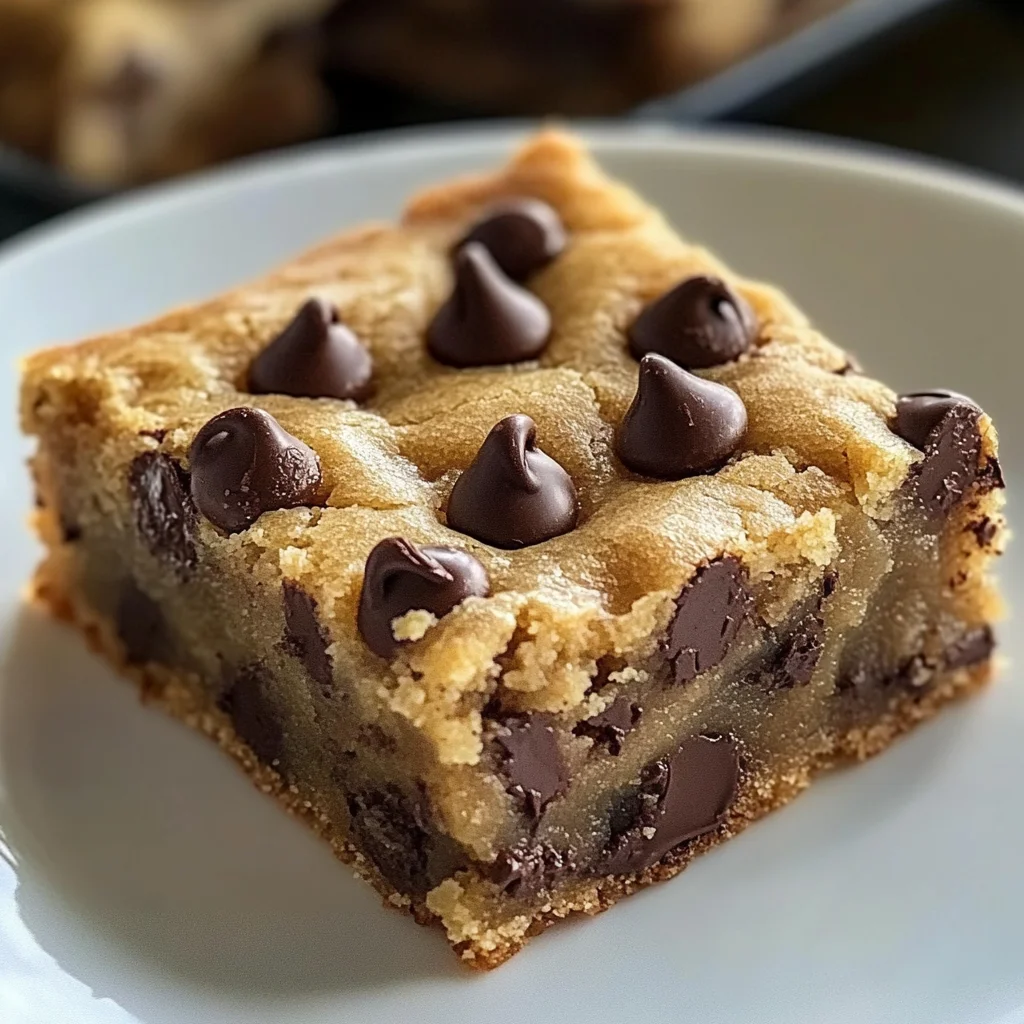 Melt-in-Your-Mouth Chocolate Chip Cookie Bars