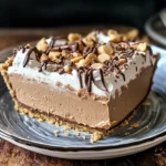 No-Bake Cream Cheese Peanut Butter Pie with Chocolate Whipped Cream