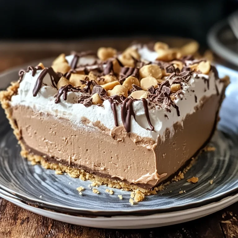 No-Bake Cream Cheese Peanut Butter Pie with Chocolate Whipped Cream