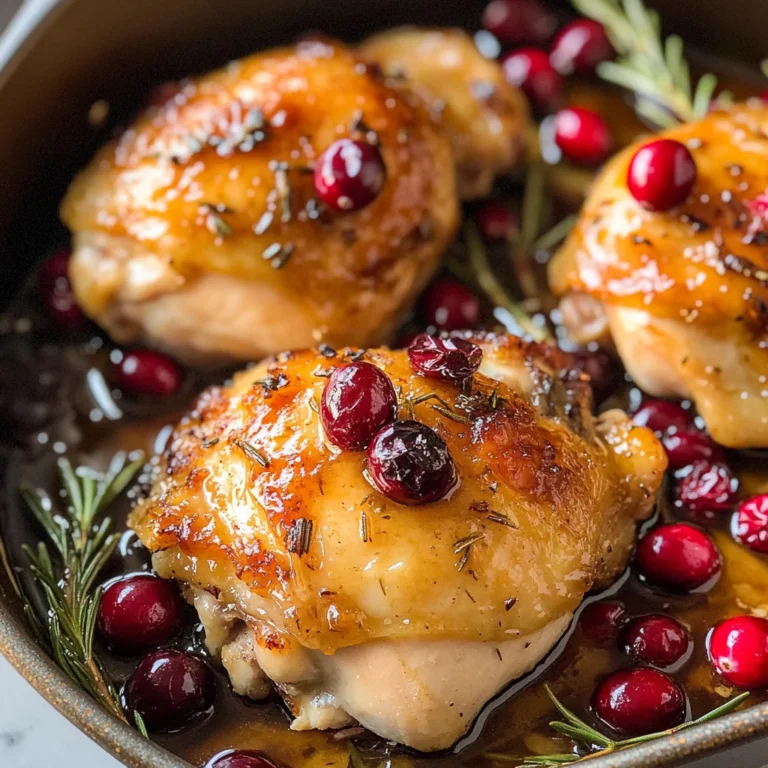 One-Pan Cranberry Rosemary Chicken
