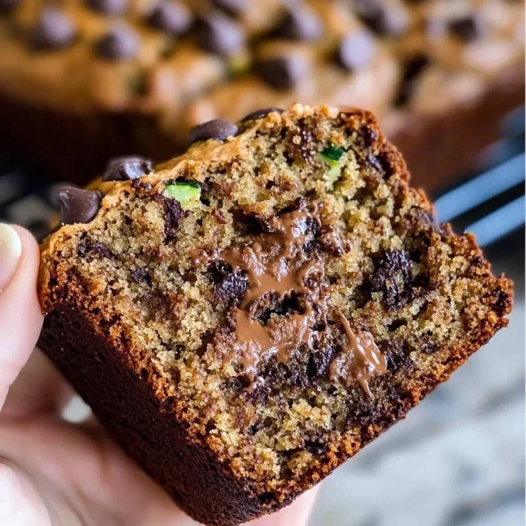 Peanut Butter Chocolate Chip Zucchini Bread