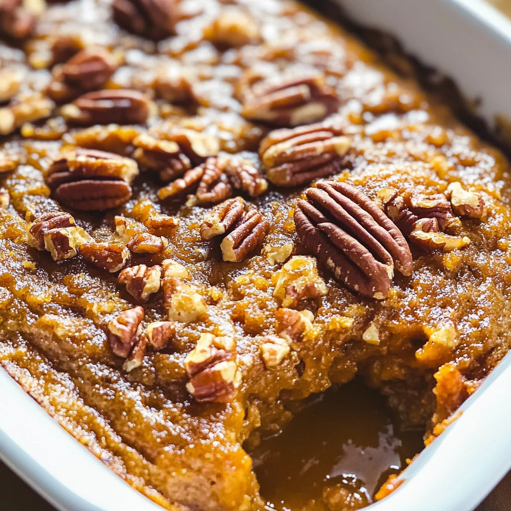 Pumpkin Pecan Cobbler
