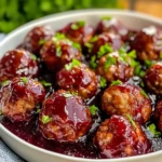 Quick Cranberry Meatballs (Christmas Recipe)