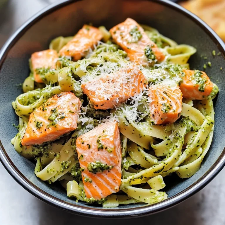 Salmon Pesto Pasta