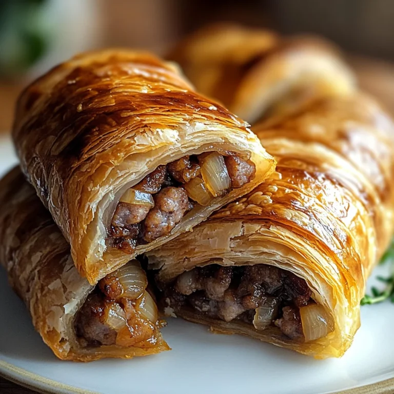Savory French Onion Sausage Rolls