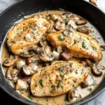 Skillet Chicken and Mushroom Wine Sauce