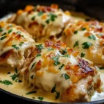 Smothered Cheesy Sour Cream Chicken