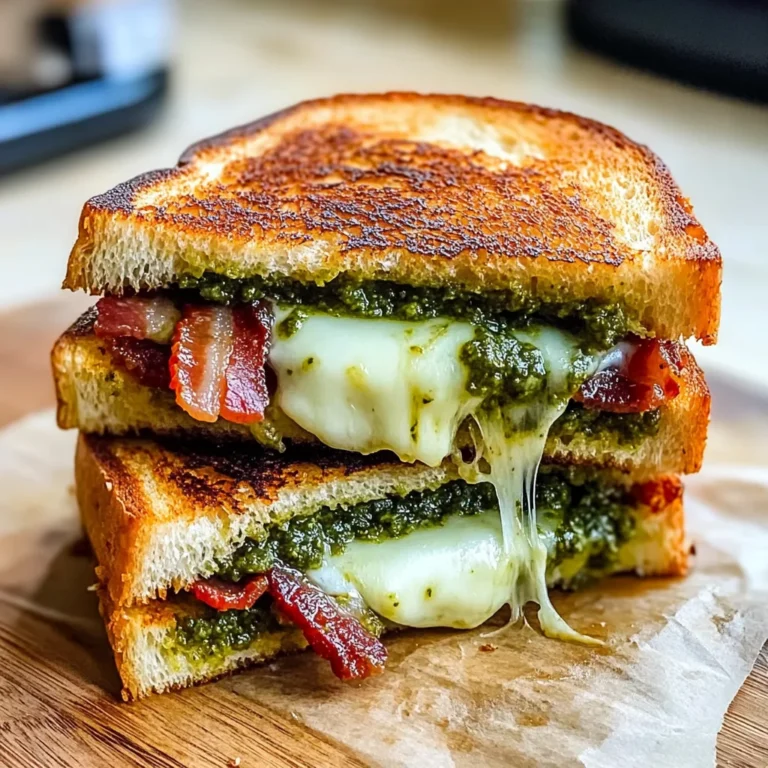 Sourdough Pesto Grilled Cheese