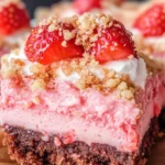 Strawberry Crunch Brownies