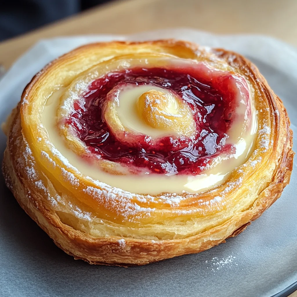 Sugar Raspberry Danish Bun