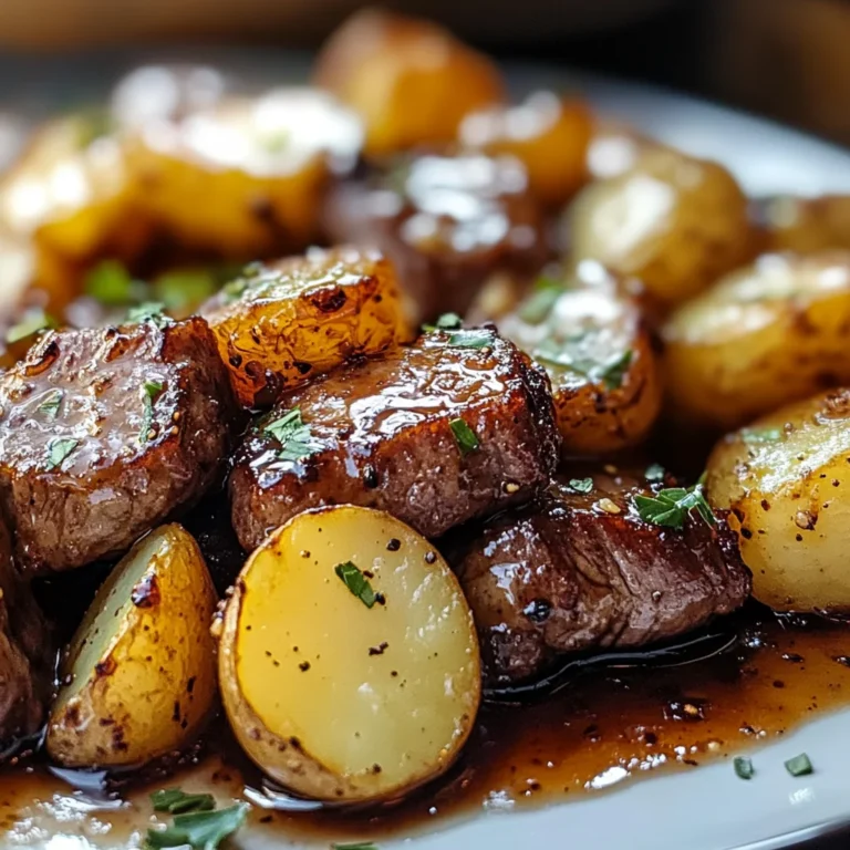 Sweet & Savory Honey Beef with Roasted Potatoes