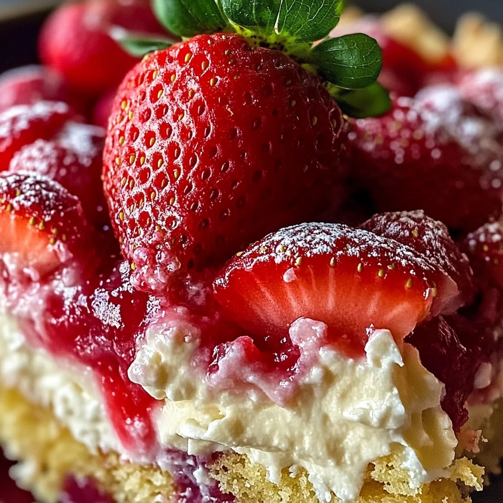 The Ultimate Strawberry Cheesecake Dump Cake