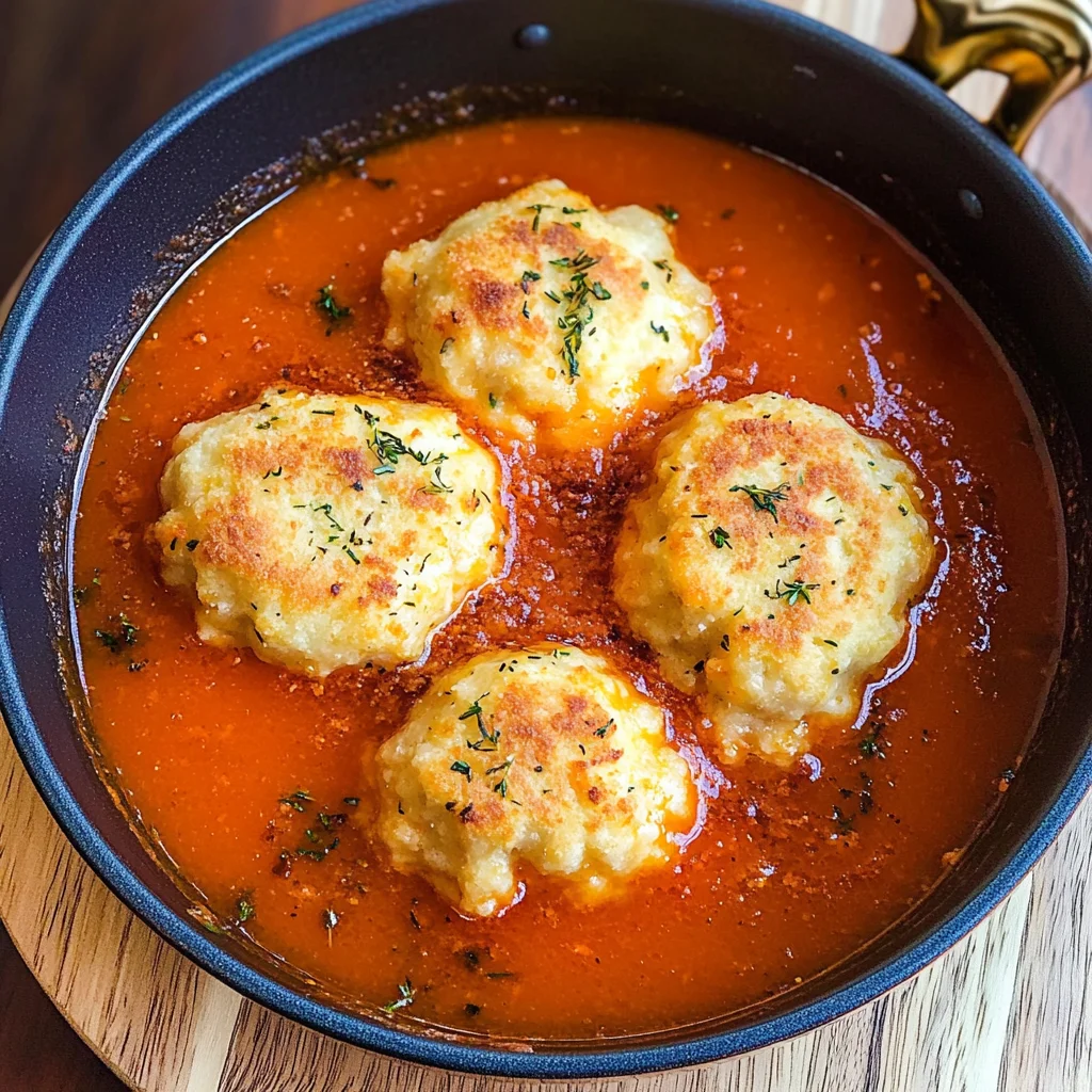 Tomato Dumpling Soup