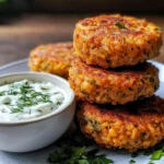 Ultimate Mediterranean Lemon Chickpea Patties with Yogurt Sauce