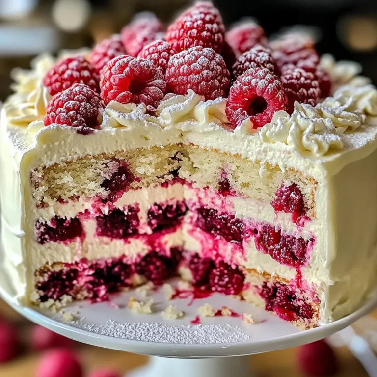 White Chocolate Raspberry Dream Cake : A Heavenly Dessert