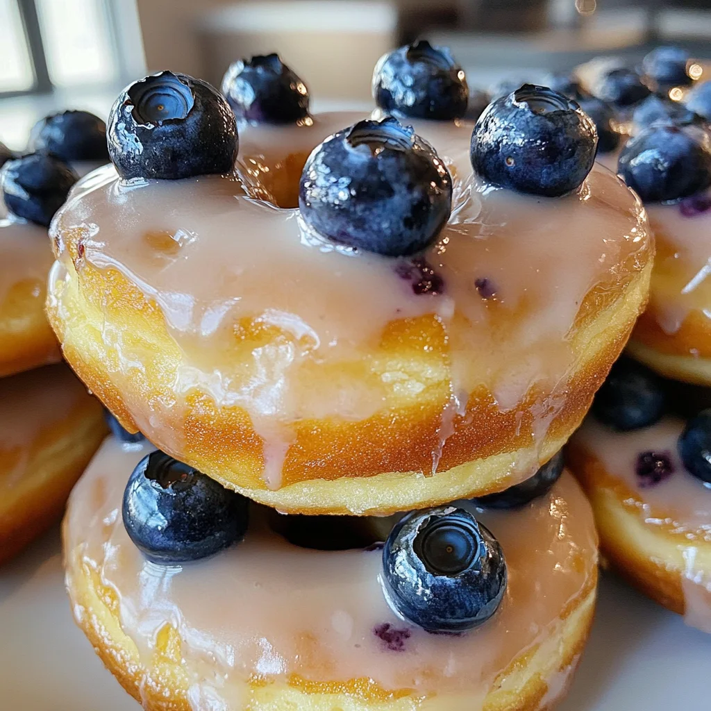 Baked Blueberry Donuts