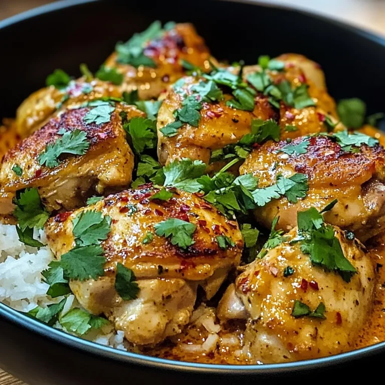 Baked Coconut Chili Chicken Thighs