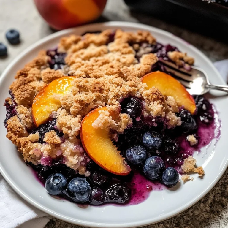 Blueberry Peach Crumble
