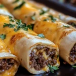 Cheesy Garlic Beef Roll-Ups