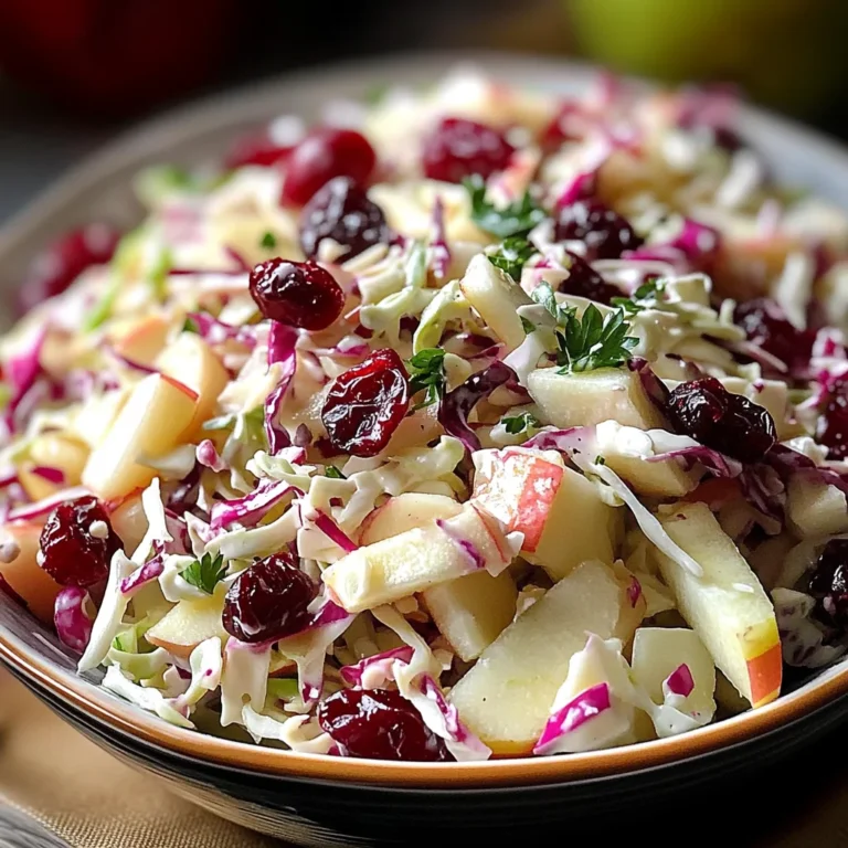 Cranberry Apple Coleslaw: A Delicious & Healthy Recipe