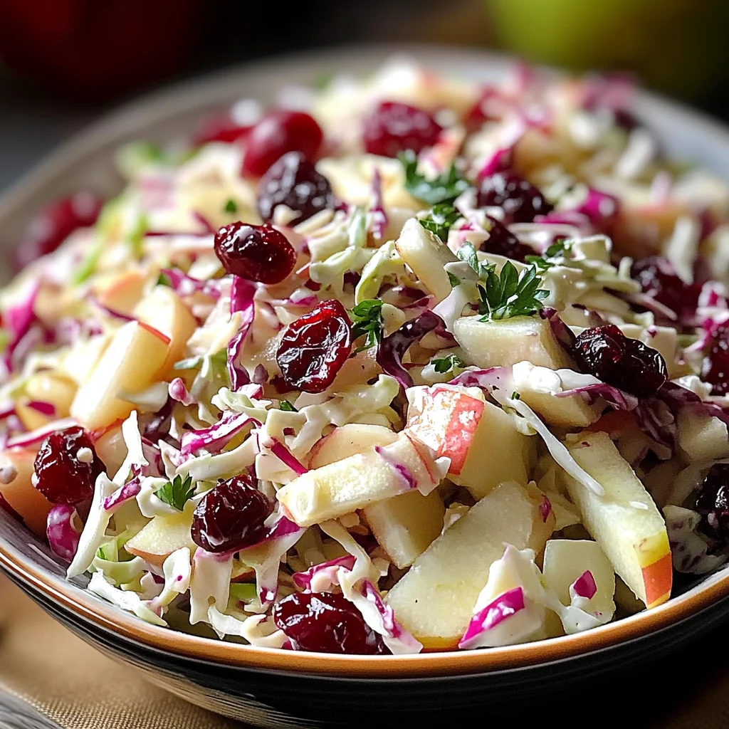 Cranberry Apple Coleslaw: A Delicious & Healthy Recipe