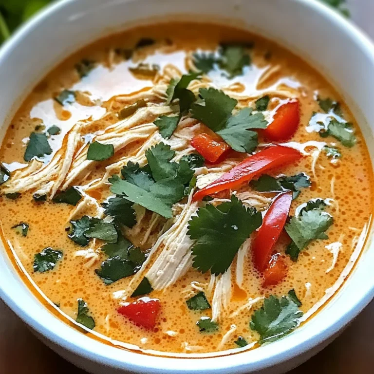 Easy Thai Coconut Chicken Soup