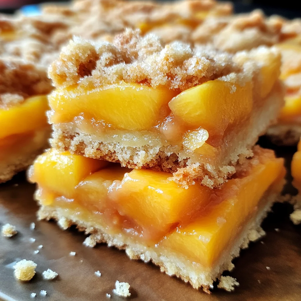 Heavenly Summer Peach Bars: A Sweet Slice of Sunshine