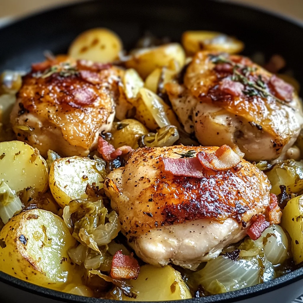Irish Chicken with Cabbage and Potatoes