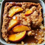 Old School Easy Brown Sugar Peach Cobbler