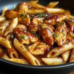One-Pan Tangy Honey BBQ Chicken Penne