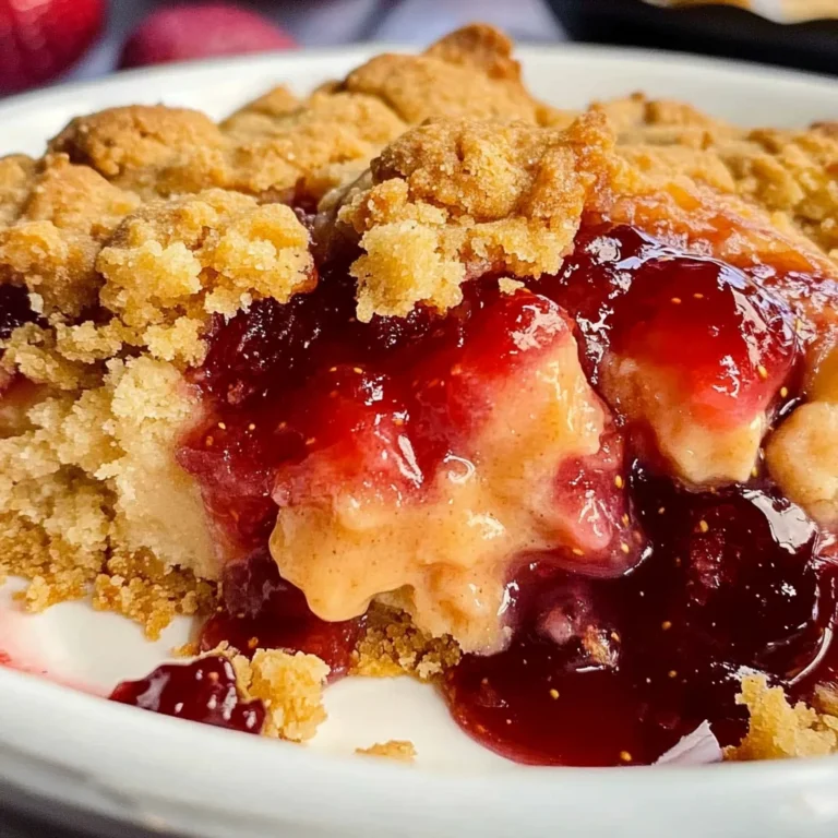 Peanut Butter and Jelly Cobbler